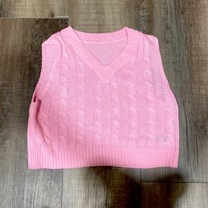 Light pink sweater vest